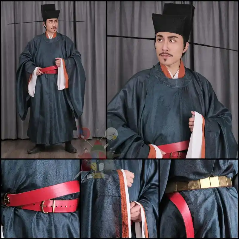 【大宋印象】宋代官员造型.展翅幞头,圆领公服,单尾垂带…   - 抖音