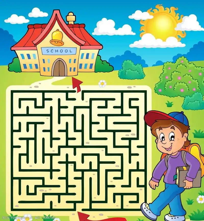 迷宫插图图片