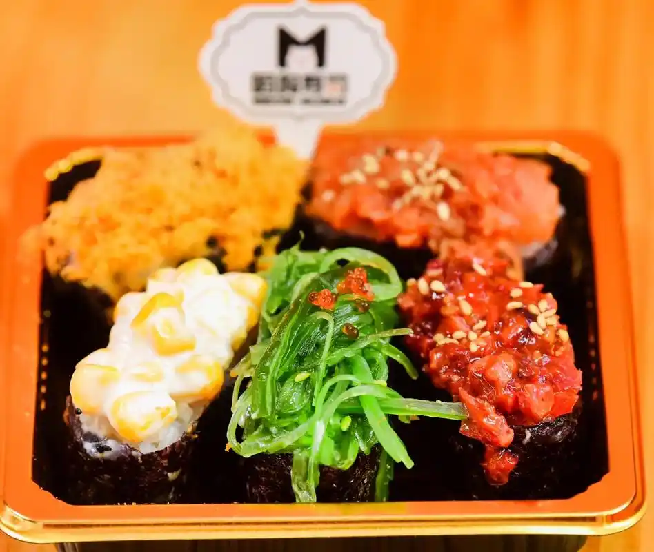 喵呜寿司上抖音团购啦 喵呜军舰尝鲜5枚装7.8元  - 抖音