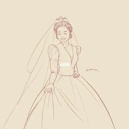 手绘婚纱照