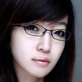 气质小脸眼镜框 眼睛架 纯钛 超轻女款 半框架 小框 高度近视御用_双