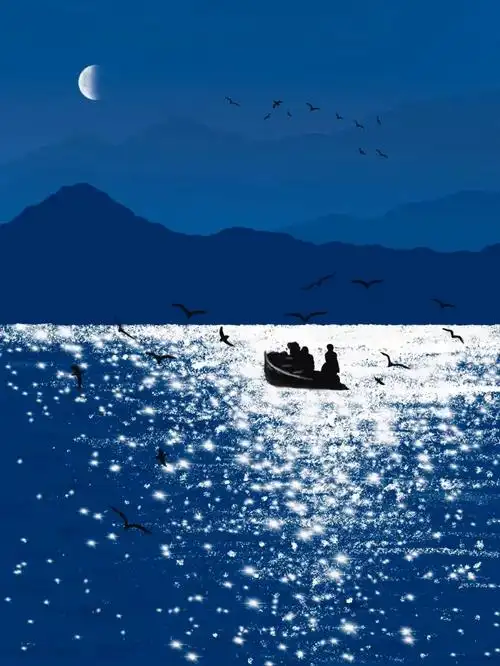 ipad绘画满船清梦压星河78绘画过程分享