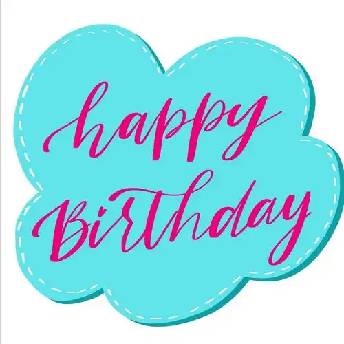 花体英文brushletter|生日贺卡