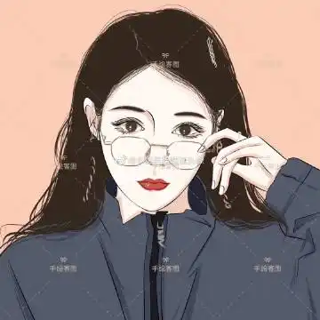 小美手绘情侣头像