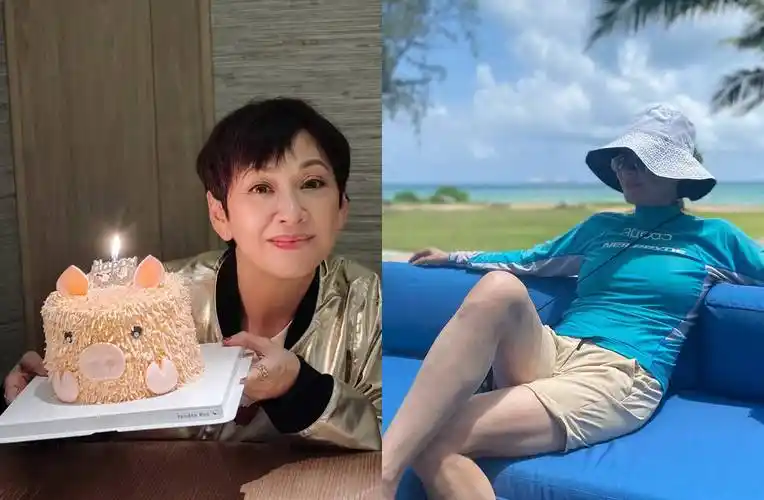 周润发前妻64岁长这样 晒火辣泳装照4年变化太夸张_余安安_女儿