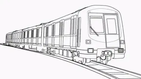 地铁简笔画 地铁简笔画儿童画