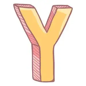 红色卡通字母图片