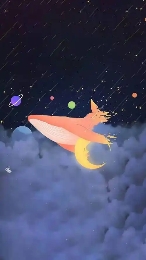 小红书上别具一格的插画壁纸好喜欢这种画风呀