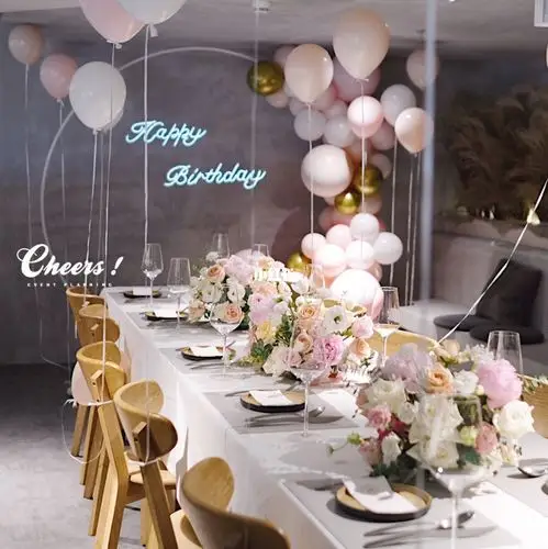 西餐厅小型生日派对布置武汉派对策划