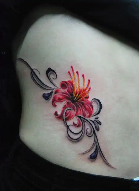 侧腰彼岸花侧腰彼岸花纹身图案tag标签:彼岸花性感腰部腰部性感