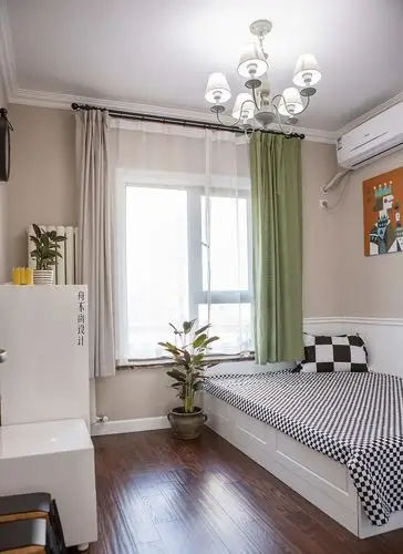 50平米无客厅老破小旧房子改两室装修翻新案例效果图