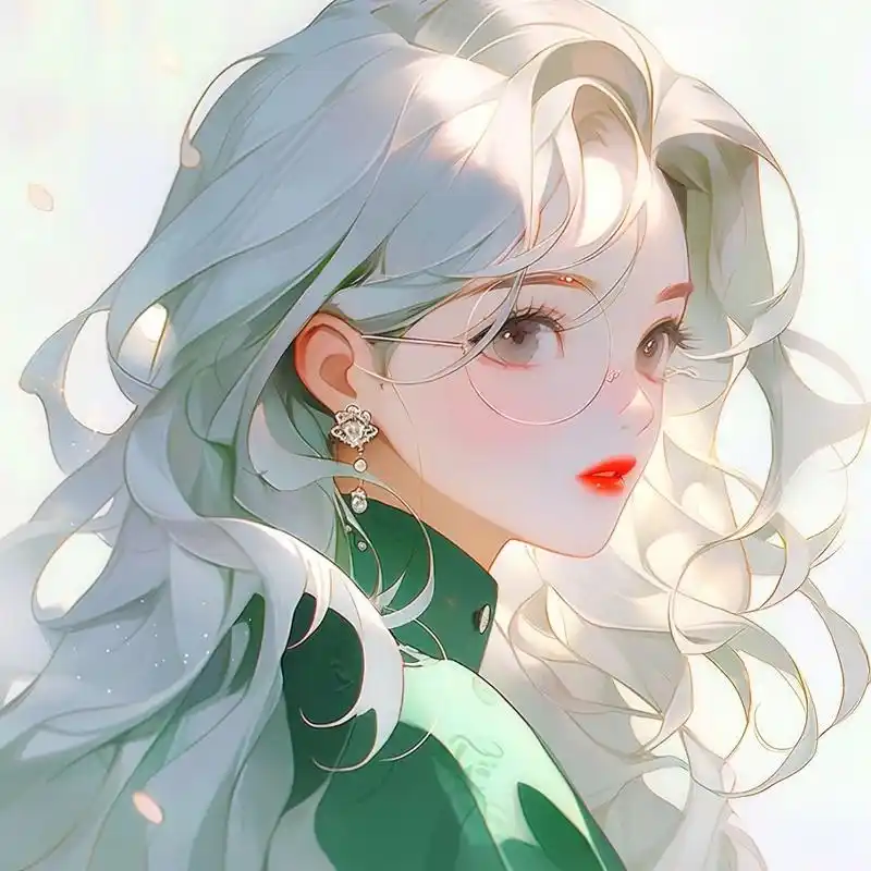 绿色系头像:这个炎热的夏天被温柔的绿色承包了.#头像# #微信头像# #