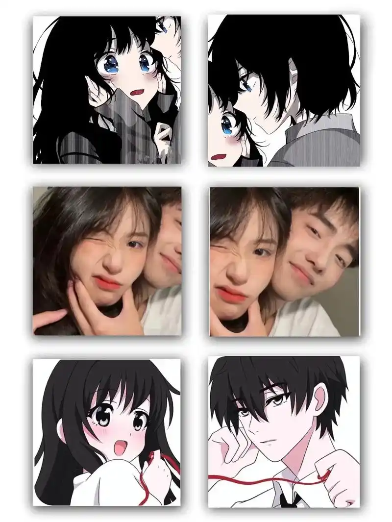 真人动漫情头.喜欢就赶紧码住,等一下就遇不见我啦!(@对象来 - 抖音