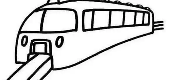 2022最新火车轨道简笔画 铁轨上火车简笔画的画法图片