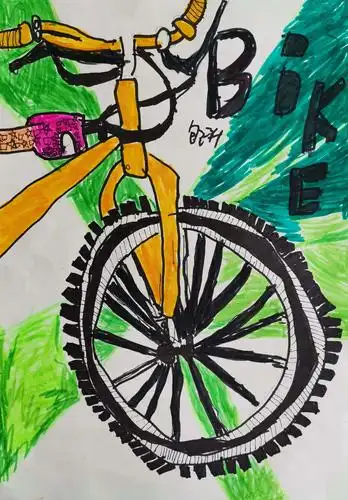 2019年艺馨美术学校名仕综合提高班30轮《自行车局部写生》
