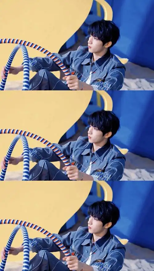 刘耀文#92#刘耀文 目光磁石#蓝色系宝宝自截自修 | 抱图评@时代