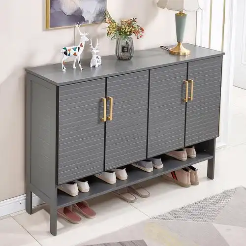 鞋柜铝合金简约阳台环保储物柜防水防晒定制大容量鞋柜