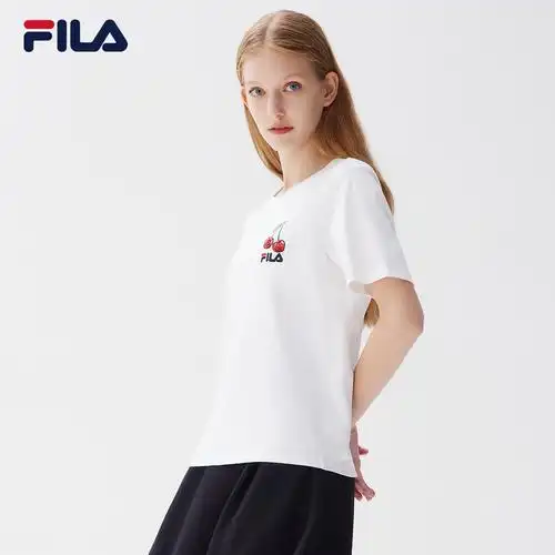 短袖fila斐乐女子运动2021春夏季新款时尚休闲打底运动t恤