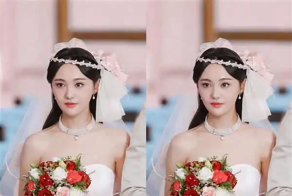 郑爽早期"婚纱照"曝光,气质清纯超美,网友:又恋爱了!
