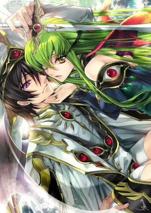 叛逆的鲁鲁修,鲁鲁修,cc,男神,女神,动漫