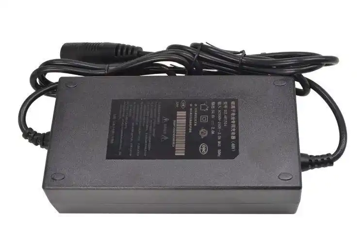 适用于雅迪电动车锂电池充电器原装48v卡农头dc头原厂雅迪原装48v3a卡