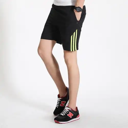 2018夏季新款运动五分裤青少年休闲松紧带三条杠款大码速干裤k88