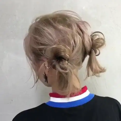 丸子头 #双马尾的我三岁