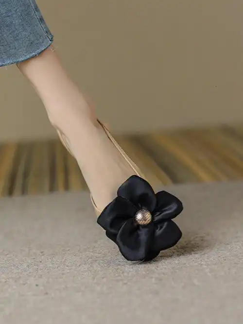 巨好看花朵平底凉鞋75臻的无法拒绝60