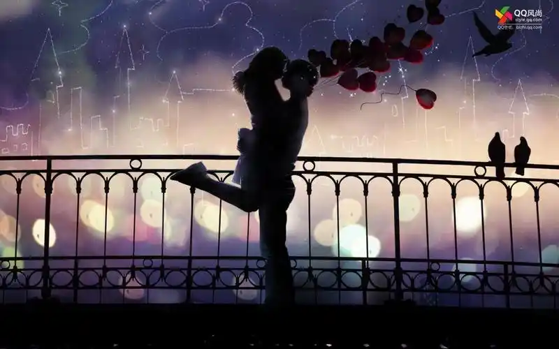 qq浪漫情侣桌面壁纸