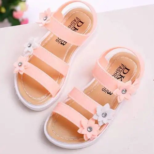 促销夏季新款110岁女童凉鞋女沙滩鞋女童鞋儿童小女孩凉鞋女公主鞋