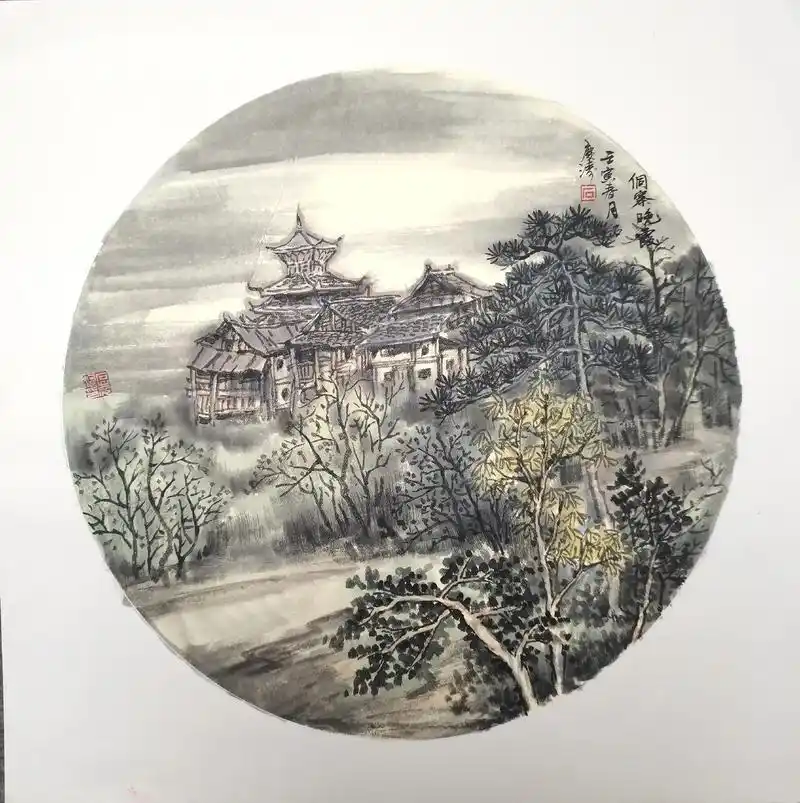 卡纸习作#国画 #国画写生  - 抖音