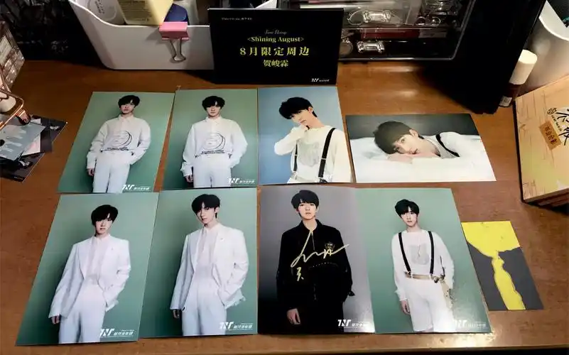 【开箱】tnt时代少年团 贺峻霖 8月 八月限定签名生写