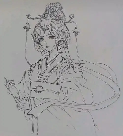 教你画一个超好看的古风小姐姐 - 半次元 - acg爱好者社区