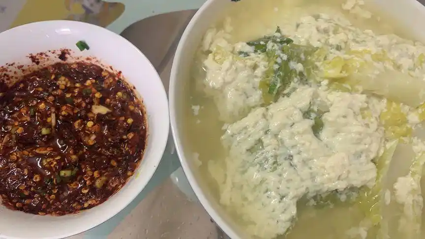 贵州菜豆花,为何这么香,秘诀在这里,配上糊辣椒蘸水,吃不腻