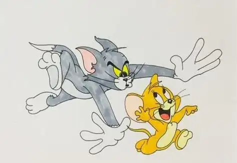 彩色场景猫和老鼠简笔画怎么画 带颜色猫和老鼠简笔画画法教学
