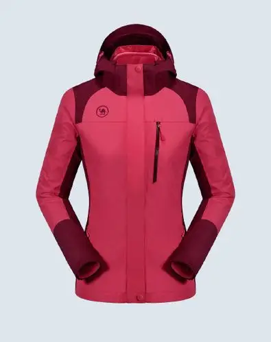 骆驼牌19秋冬新款旅行冲锋衣女款外套三合一抓绒可拆卸户外服装