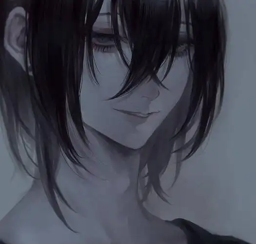 动漫男头,黑白,冷酷,丧动漫男头