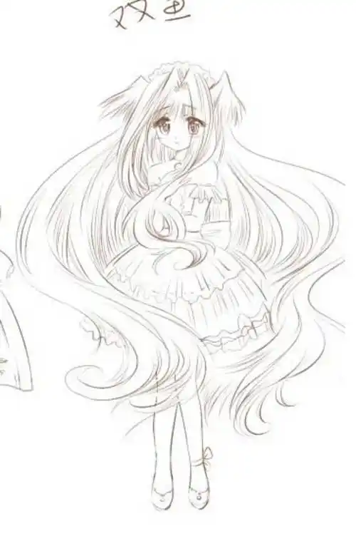 十二星座 手绘人物 线稿