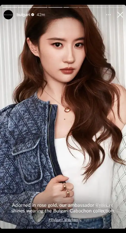 发布#刘亦菲宝格丽全球品牌代言人#演绎bvlgari cabochon系列珠宝大片