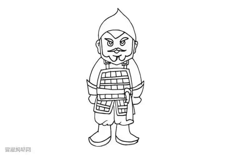 众多古代士兵简笔画 简笔画图片大全-蒲城教育文学网