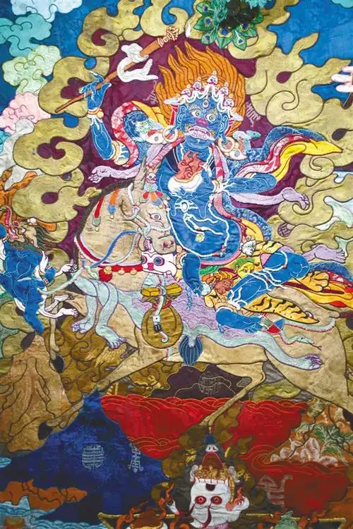 堆绣唐卡巧手夺天工润物细无声