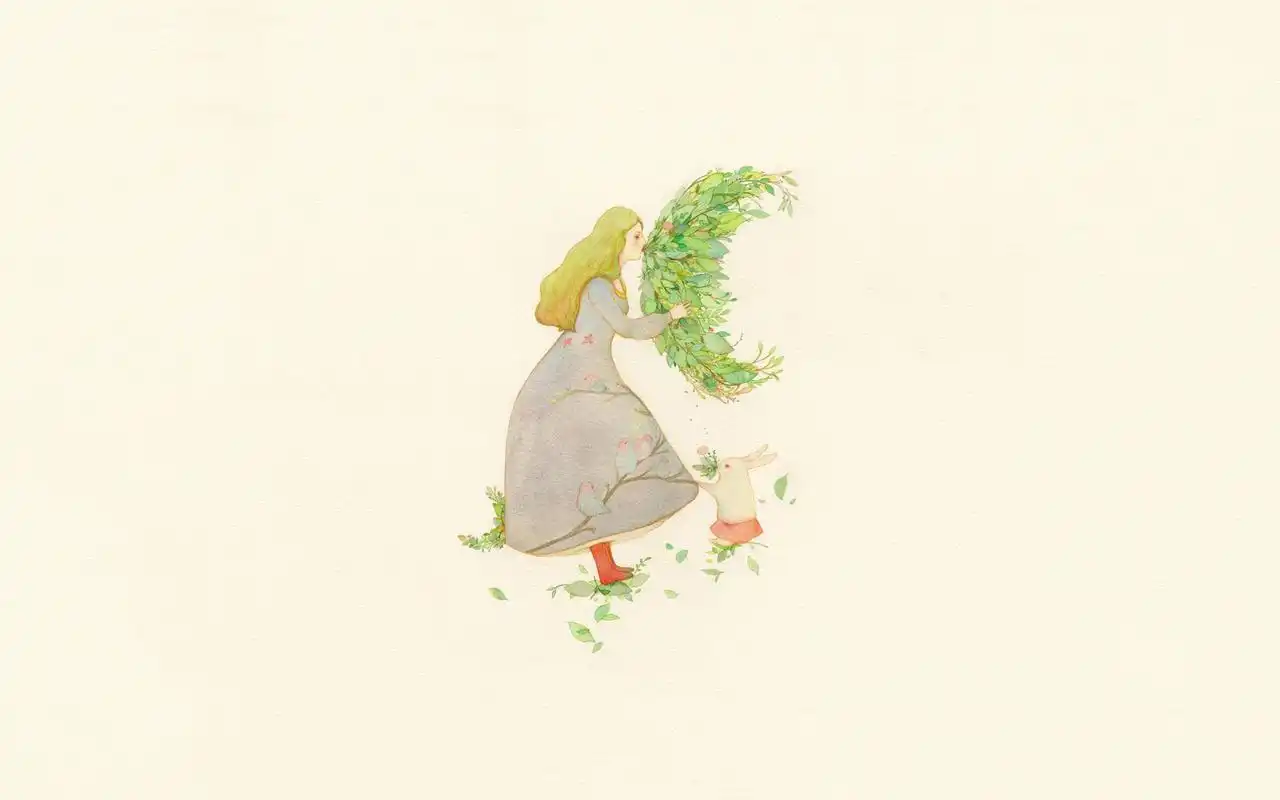 唯美手绘插画电脑桌面壁纸