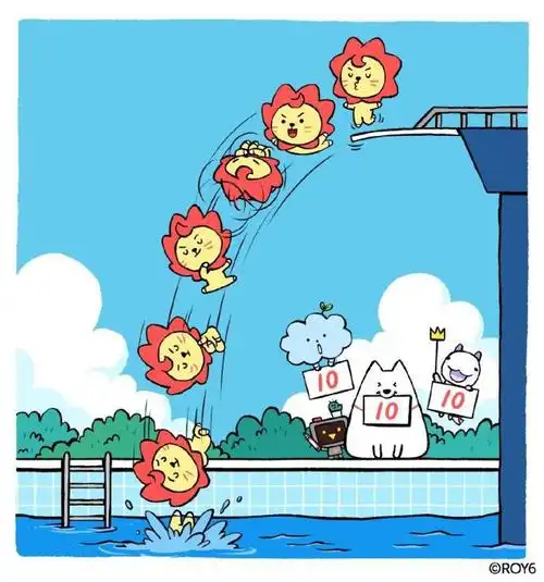 花式跳水小王子莱阳 各种帅气姿势都得满分