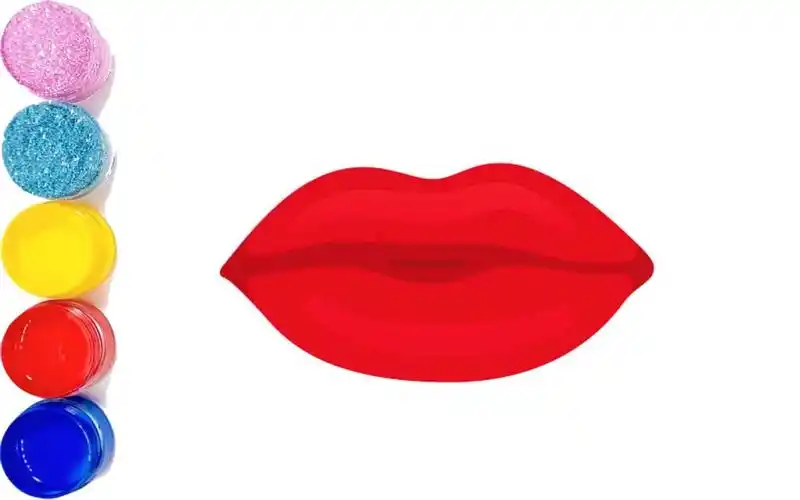 简单几笔教你画出大红唇,简单易学的简笔画