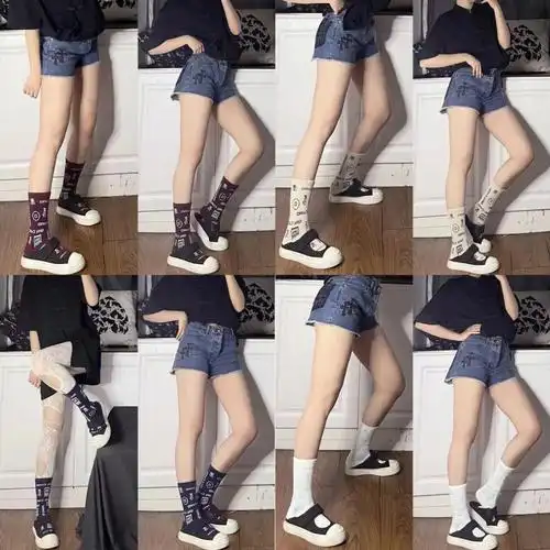 搭上蕾丝袜居然也这么好看01每一双都有不同的风格～-#裂音#袜子