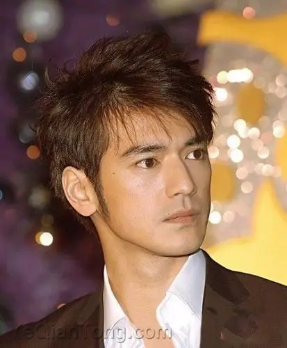 金城武短发求专业人士详细分析一下这个发型