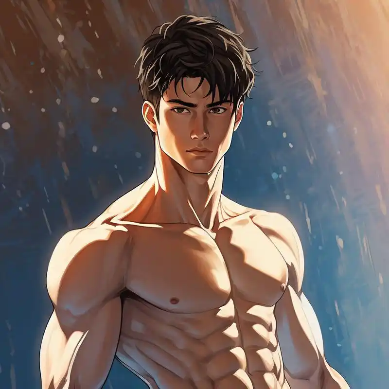 94帅气腹肌男漫画头像90