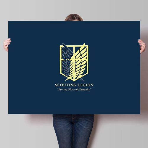 百格斯进击的巨人黑白海报 动漫二次元壁画/艾伦/自由啊/宿舍卧室墙贴