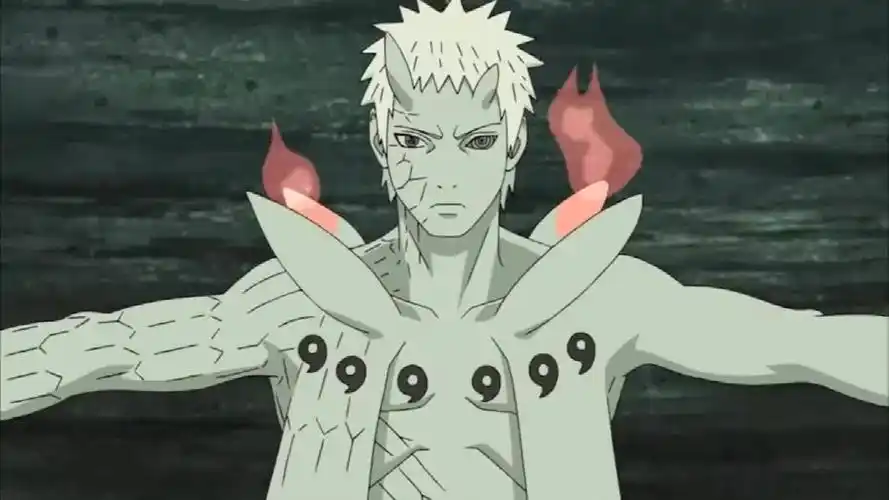 佐助和鸣人的第一次合作,使用须佐能乎套在九尾的身上