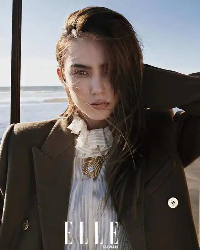 昆凌拍时尚杂志好有气质,自带混血脸表现力超级强,真的好a